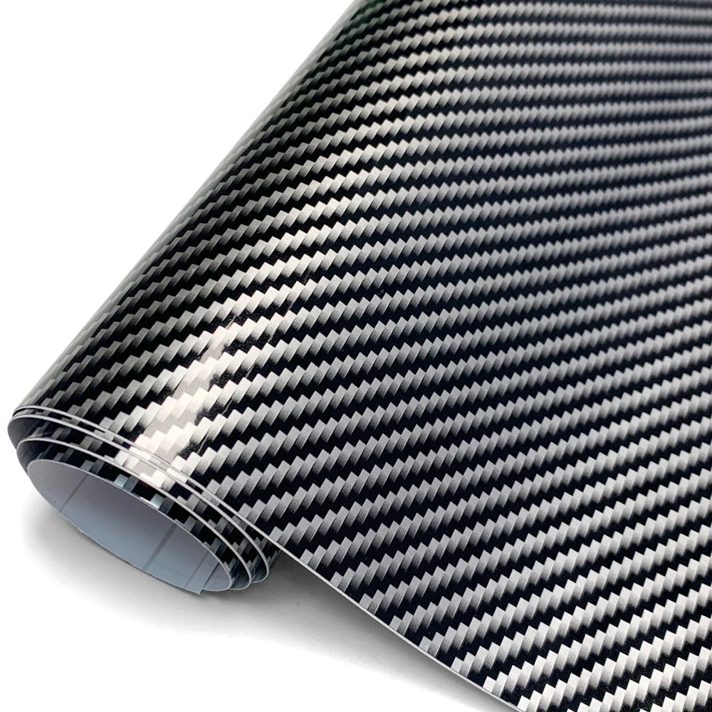 Carbon Fiber Vinyl Wrap 150X300CM Car Styling Wrapping Sheet Roll Film for DIY Automobiles Roof Hood Customizable Car Sticker