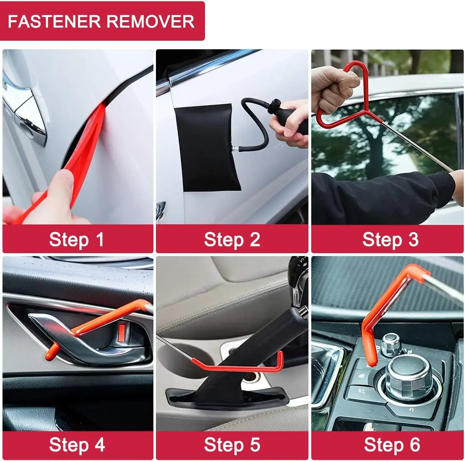Car Window Door Emergency Open Key Lost Lock Out Unlock  Auto Tools Kit Air Wedge Bag Pump Open Unlock Kit for Car Truck