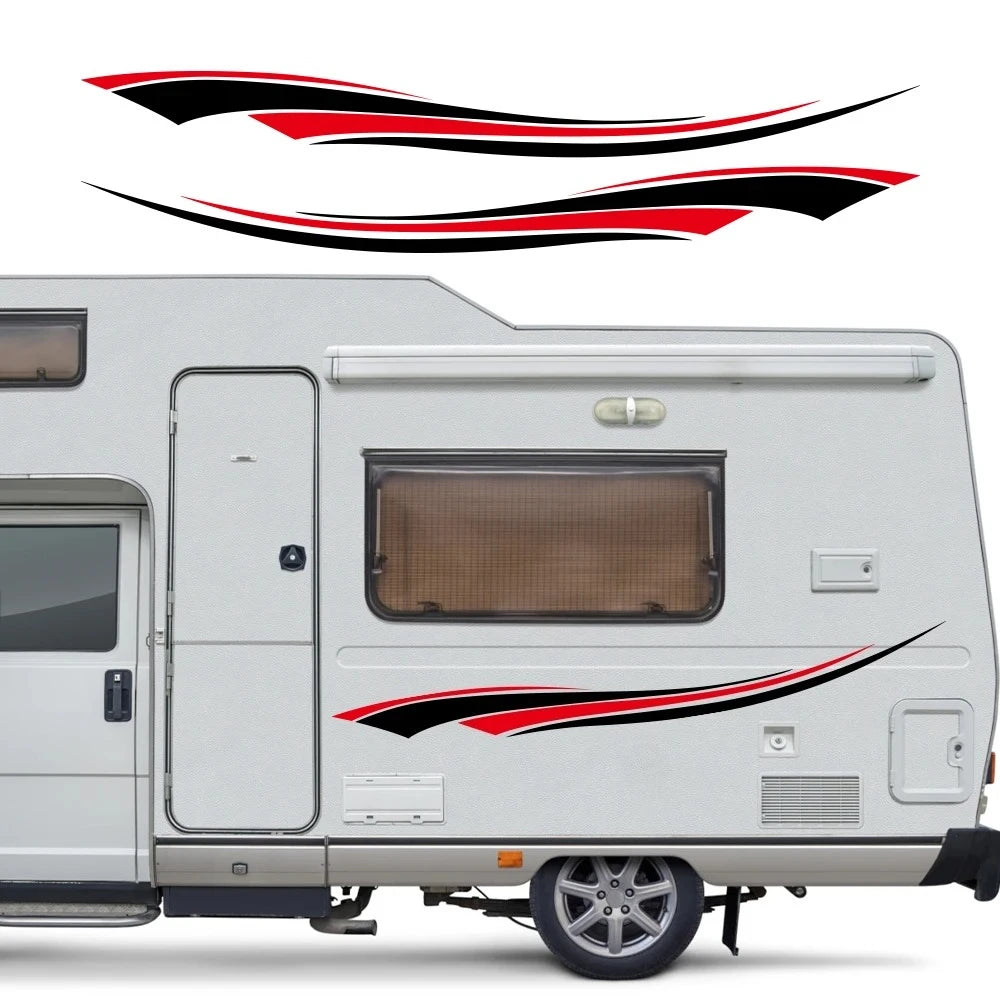 Car Stripes Decoration Sticker for Truck Boat Pontoon RV Trailer UTV Cart Vinyl Decal Stickers Graphics Auto Tuning Accessories