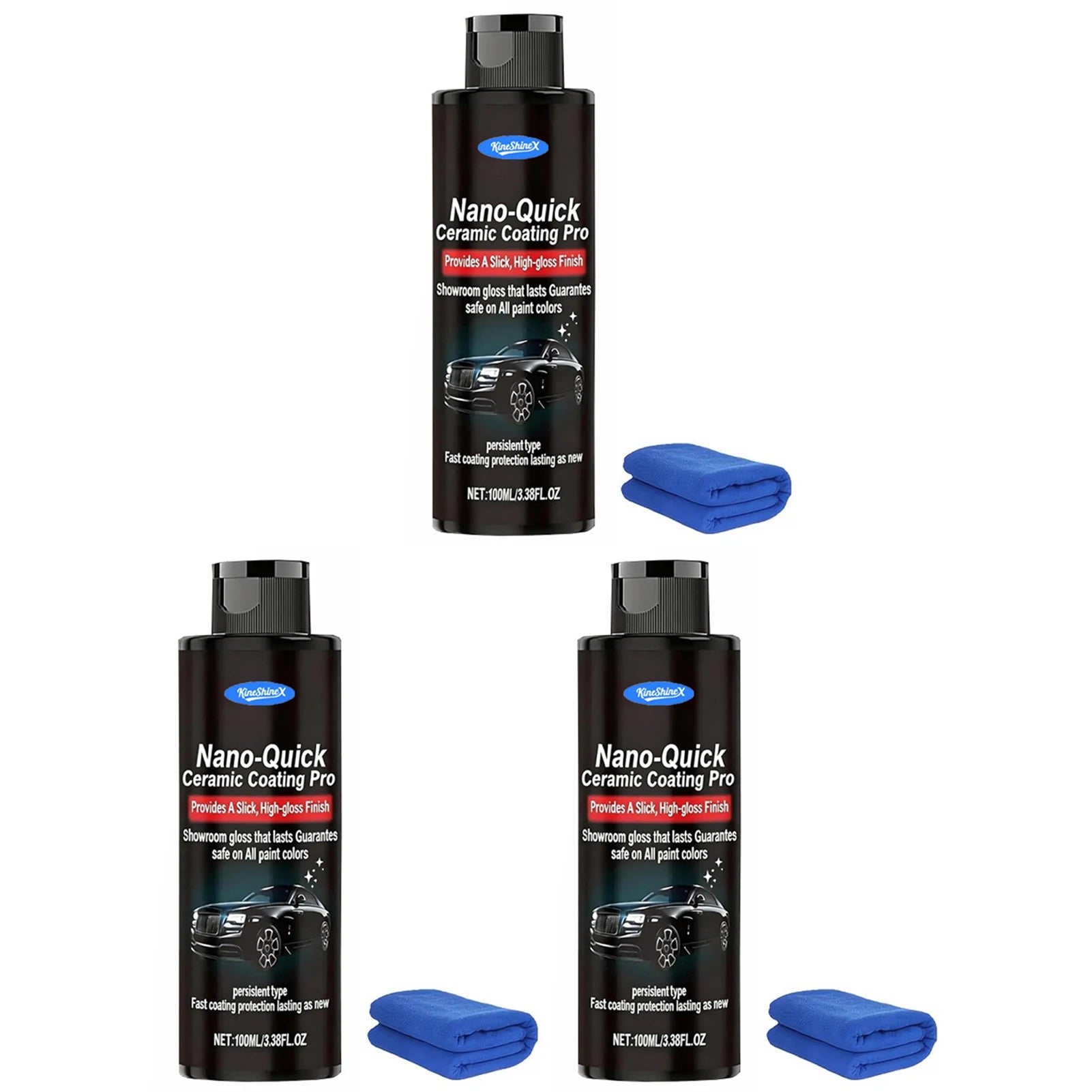 Nano-Quick Ceramic Coating Pro Quick-Effect High-Gloss Car Detailing Spray Instants Mirror-Like Shine Paint Exterior Protection