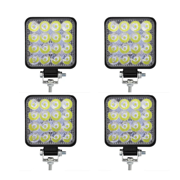 4 PCS 12V LED Light Bar 48W Mini LED Work Light Off Road Spotlight for Jeep Truck 4X4 Car SUV ATV Barra LED Headlights