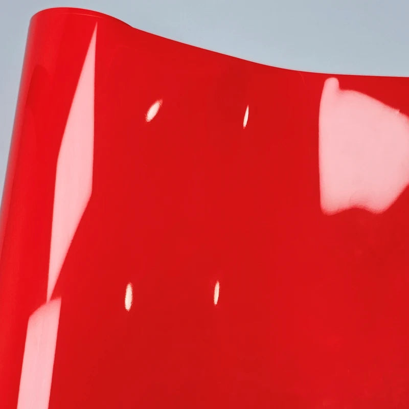 50cm*300cm High Glossy Crystal Racing Red Gloss Vinyl Wrap Red Glossy Car Wrapping Paper Car Wrap Roll Motorcycle Sticker