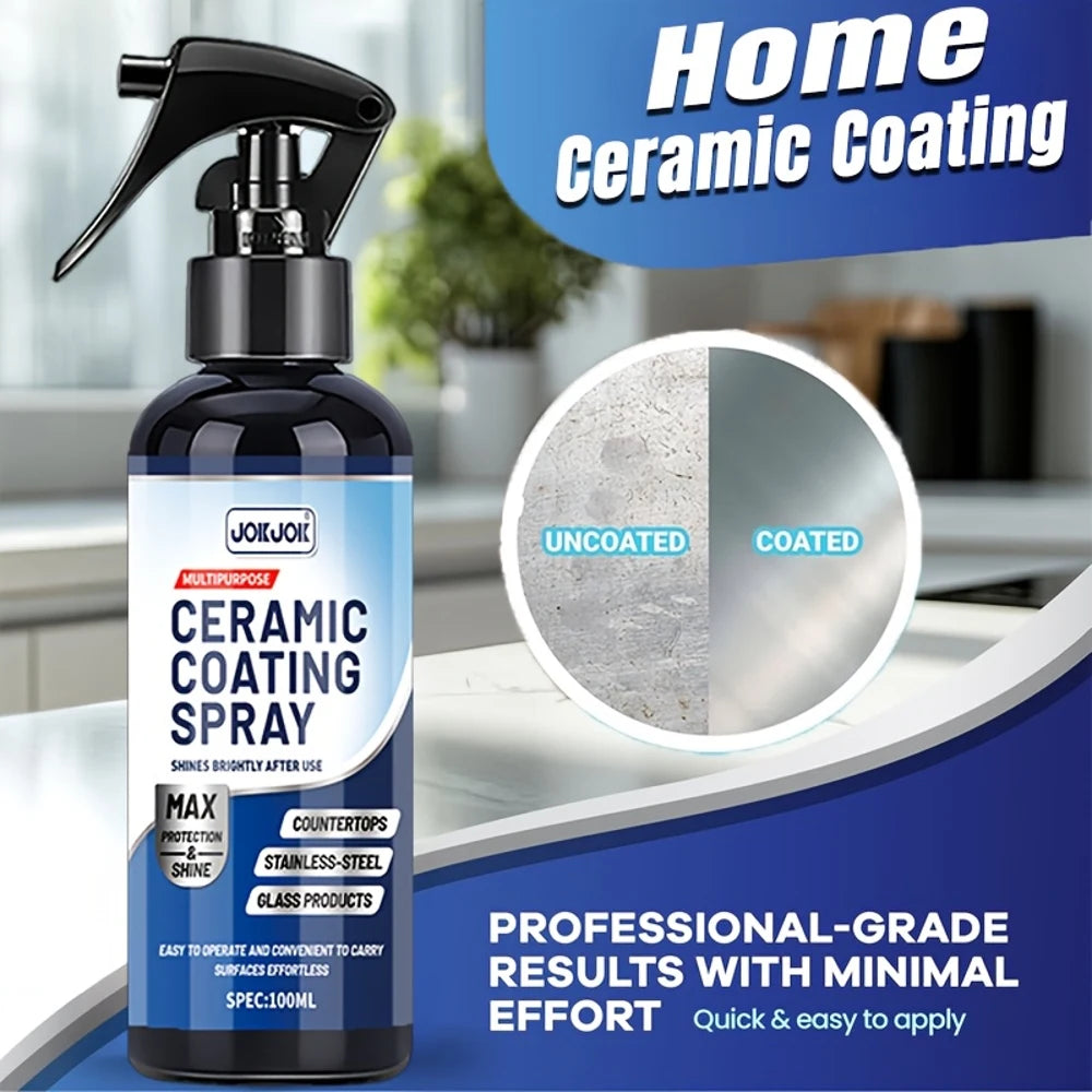 Home Ceramic Coating for Stainless Steel - Shine, Seal & Protect Kitchen & Bath Surfaces - High Shine - Prevents Fingerprints on