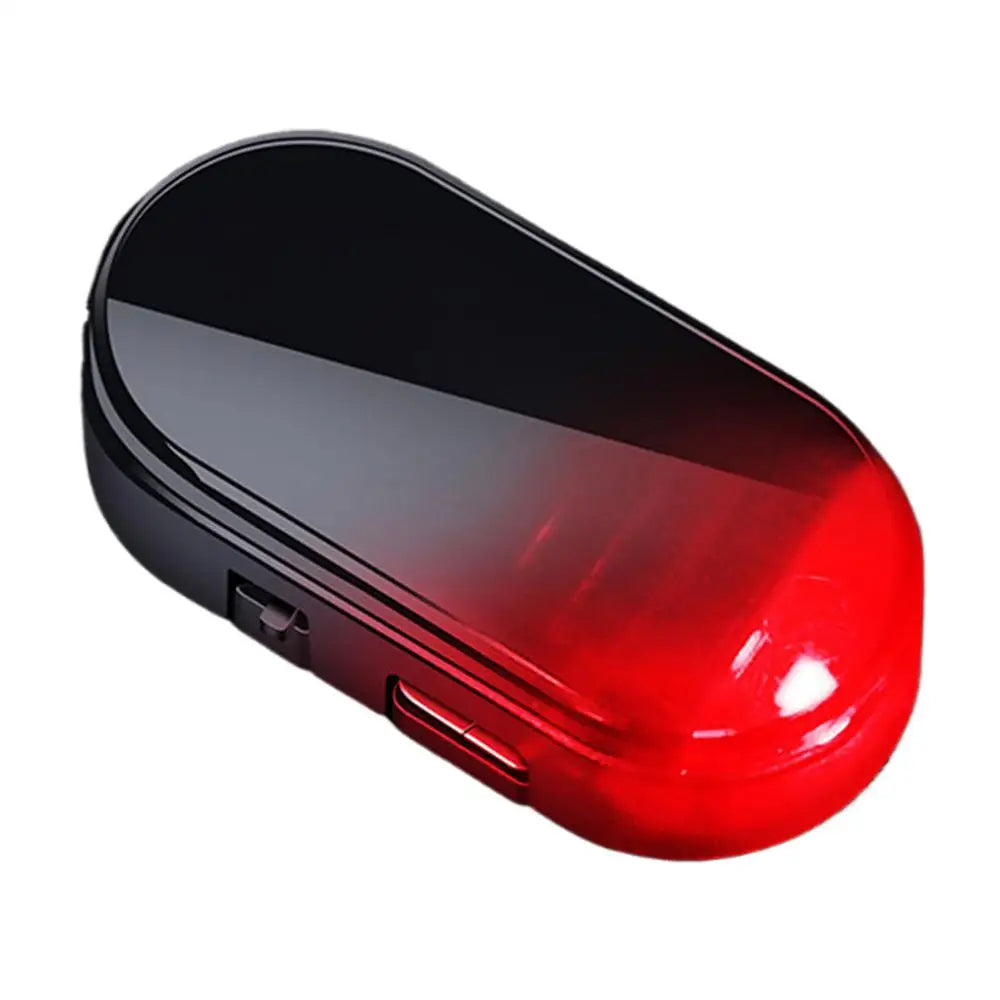 Car Fake Security Light Solar Powered simulation Alarm Anti Theft LED warning light Flashing Caution Lamp for Auto Interior Safe