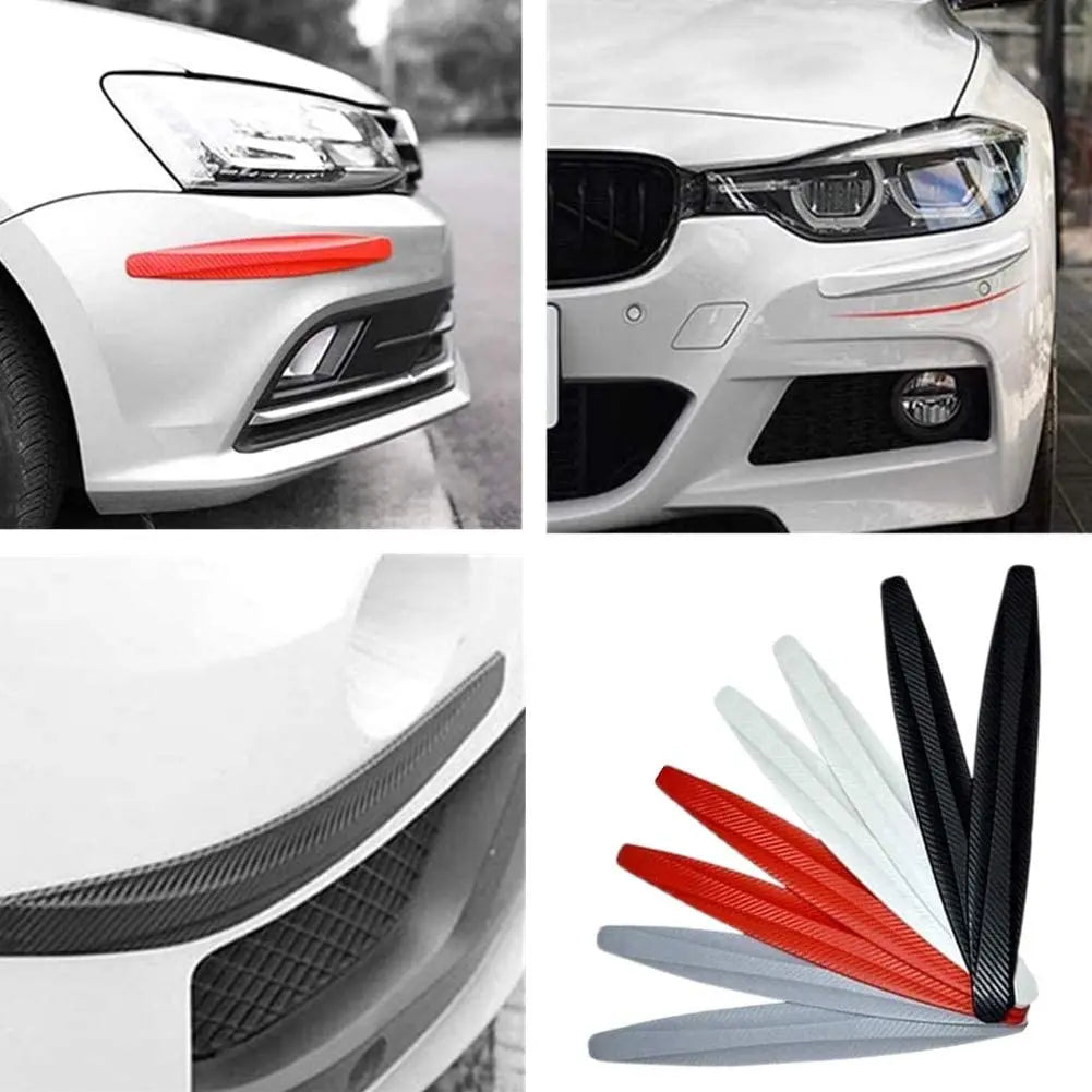 Anti Collision Car Bumper Guard Strip 2Pcs Front Rear Protection Strips Scratch Protector Crash Blade Auto Accessories for Car