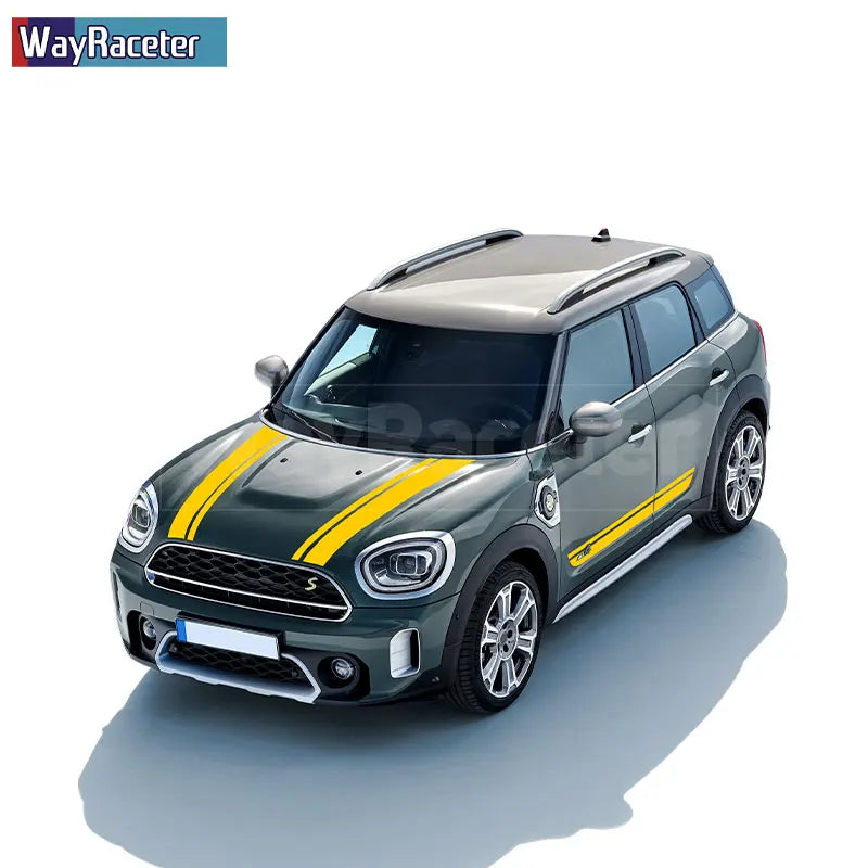 Door Side Stripes Sticker John Cooper Works Car Hood Bonnet Trunk Vinyl For MINI Countryman F60 ALL4 JCW 2017-On 2022 2023