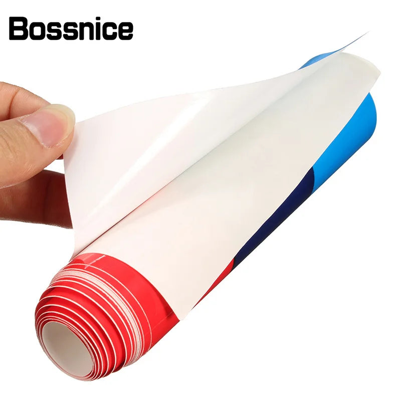 1m Car Sticker M Color Stripes Rally Side Hood Racing Motorsport Vinyl Decal Sticker Strip Bumper Engine Cover