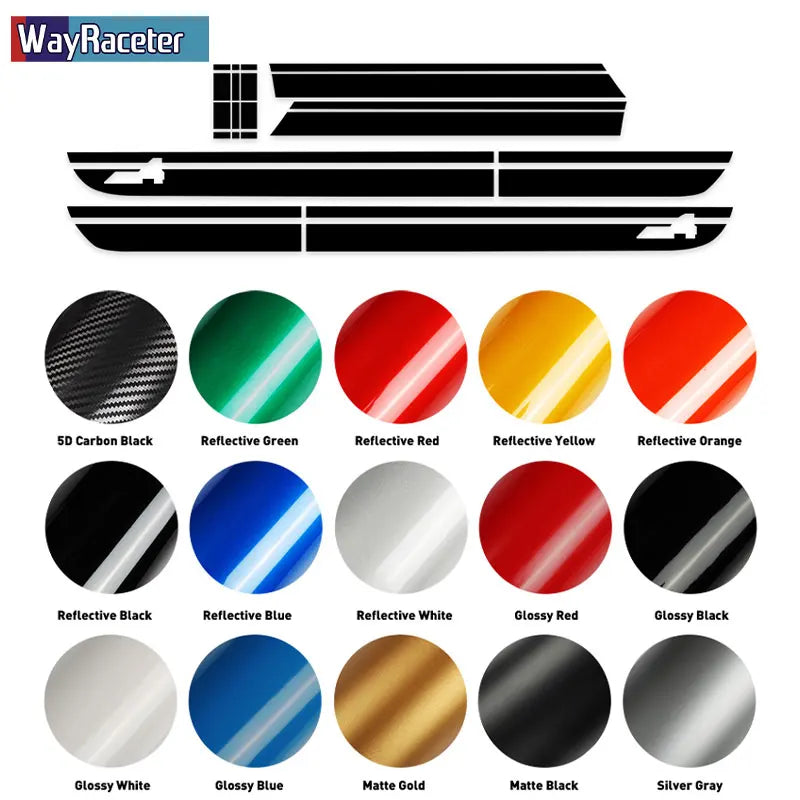 Door Side Stripes Sticker John Cooper Works Car Hood Bonnet Trunk Vinyl For MINI Countryman F60 ALL4 JCW 2017-On 2022 2023