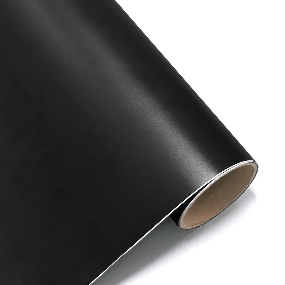 Car Wrap Roll Film Sticker Premium Matte Black Vinyl Vehicle Decal Body Trim Motorcycle Auto Decoration Film Air Bubble Free