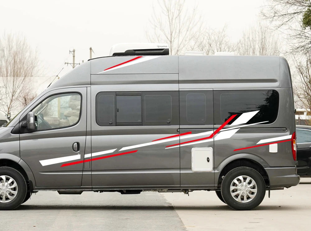 Motorhome Stripes Vinyl Stickers Graphics Car Decoration Decals For Camper Van Horsebox Caravan RV Auto Tuning Accessories