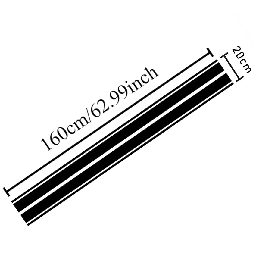 Stripe Car Decals Waterproof Stickers Durable for DIY Auto Hoods and Body Modified Car Accessories Decoration