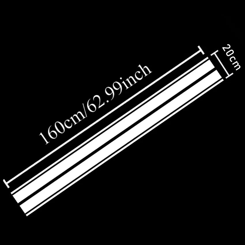 Stripe Car Decals Waterproof Stickers Durable for DIY Auto Hoods and Body Modified Car Accessories Decoration