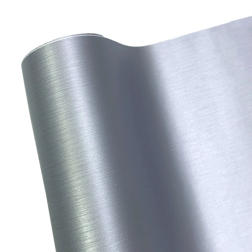 Car Sticker Vinyl Wrap Matt Brushed Aluminum Vinyl Wrap Film Self Adhesive Air Release Waterproof Protection for Car Accessories