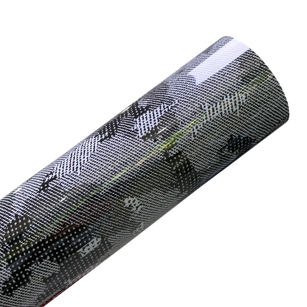 Carbon Fiber Vinyl Wrap PET Car Stickers Python Camouflage Vinyl Wrap Film Car Body Stickers Adhesive Vinyl for Car Accessories
