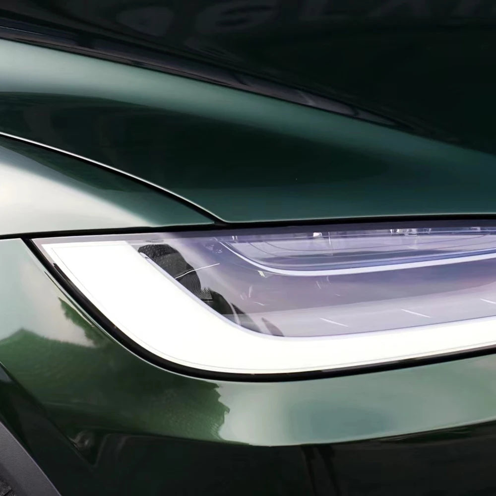 Stretchable Auto Vinyl Car Wrap Removable Easy to Install Air Release Car Body Film Premium PET Midnight Green 3032