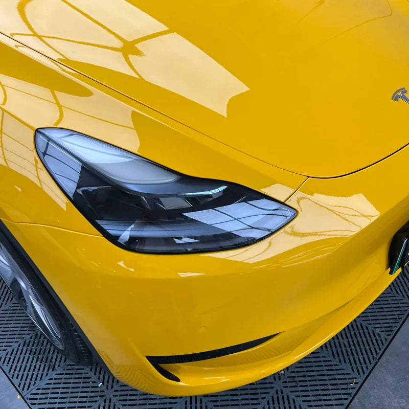 Premium Gloss Bright Yellow Vinyl Wrap Film Roll Self Adhesive Decal Automotive Car Wrapping Foil