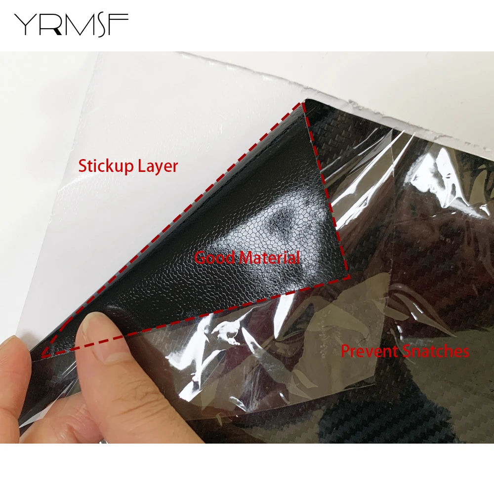 Carbon Fiber Vinyl Wrap 150X300CM Car Styling Wrapping Sheet Roll Film for DIY Automobiles Roof Hood Customizable Car Sticker