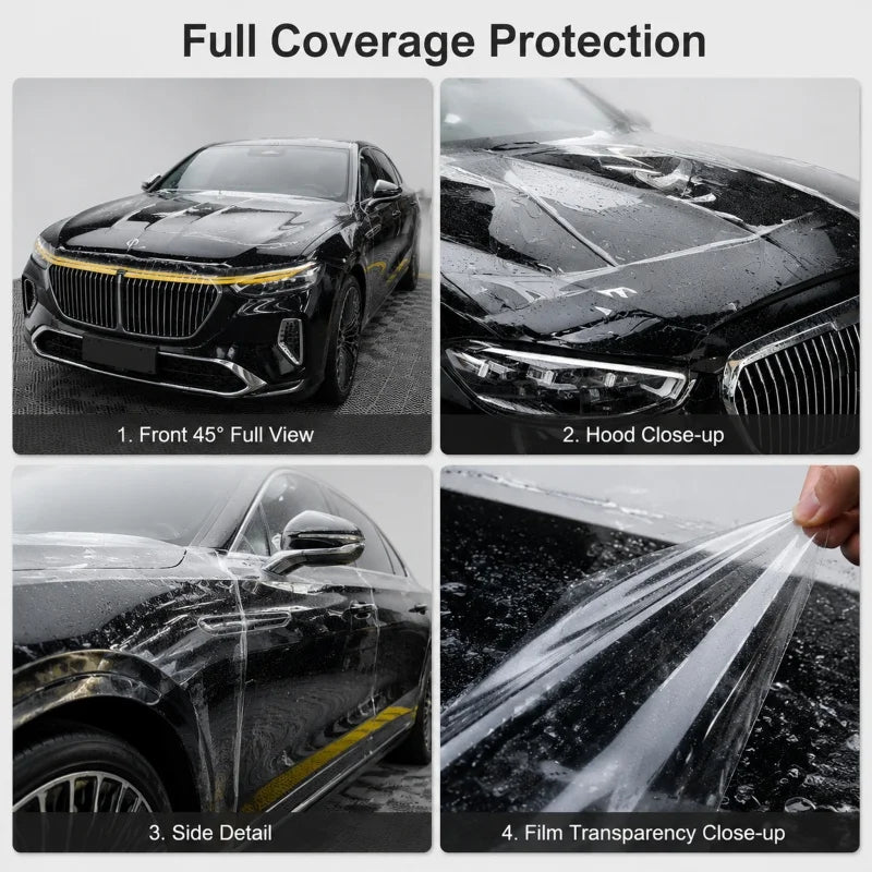 PPF Paint Protection Film Clear TPH Car Vinyl Wrap Anti Scratch Self Healing Waterproof Invisible Car Body Protective Stickers