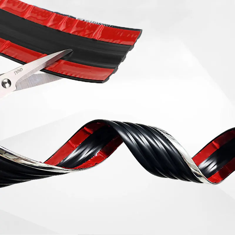 Car Side Skirt Anti-Collision Strip, Universal Red/Blue Edge, Body Modification, Lower Beam Skirt Protection Against Scratches