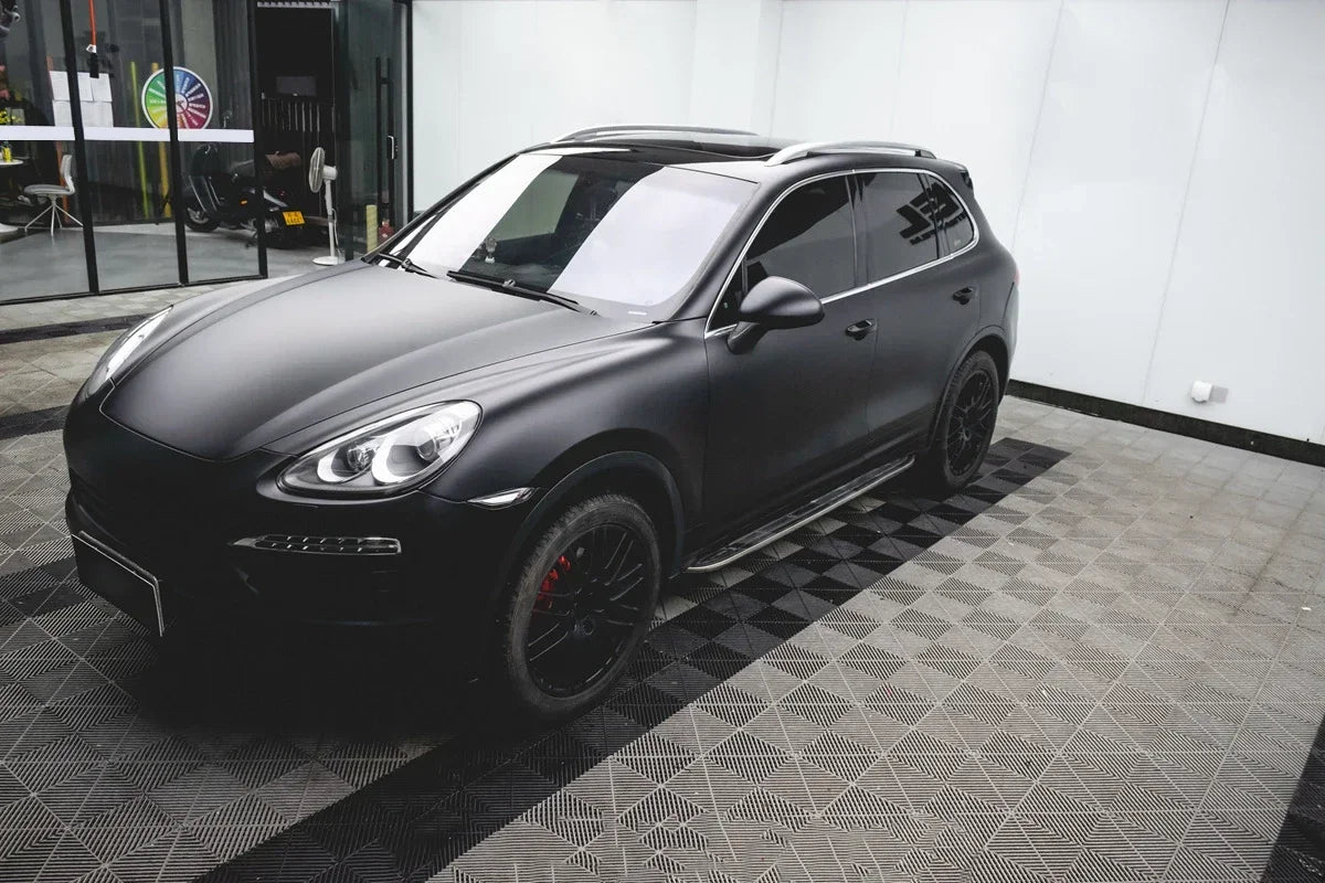 Car Wrap Roll Film Sticker Premium Matte Black Vinyl Vehicle Decal Body Trim Motorcycle Auto Decoration Film Air Bubble Free