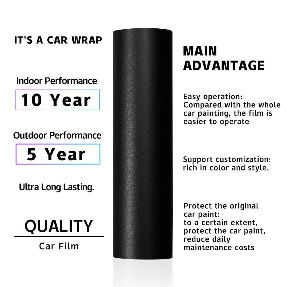 1.5x2/3/6M Shiny Black Vinyl Wrap Car Sticker Vinyl Auto Tuning Roof Hood Door Protection Film DIY Glossy Black Wrap for Vehicle
