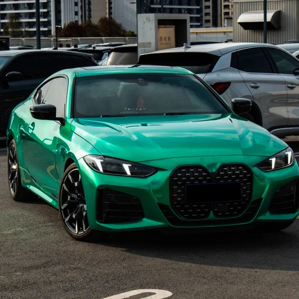 Car Sticker Wrap Vinyl Film Isle of Man Green PET Bubble Free Wrapping Film Car Accessories Auto Decals Interior Exterior