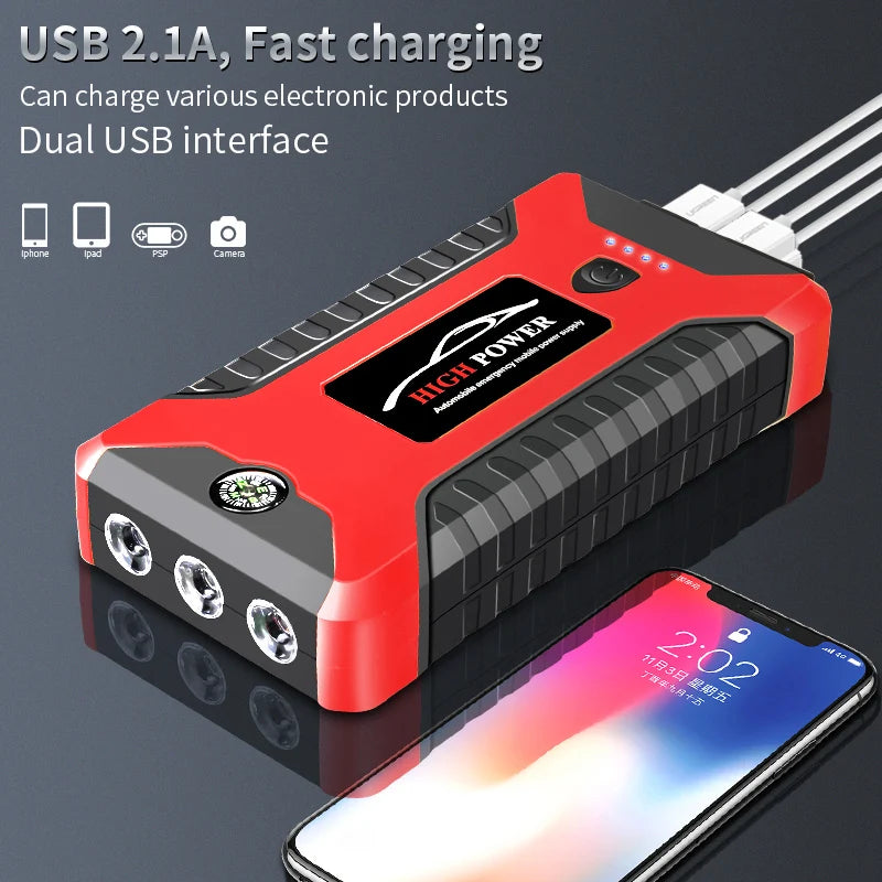 High quality Emergency start power supply 12V emergency start device battery charging equipment Outdoor power(model 29B )