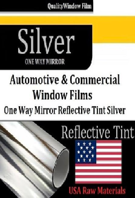 5% 20% 35% 50% Vlt Silver Reflective Window Film Mirror One Way Daytime Privacy Anti UV Window Film Removable Decorative
