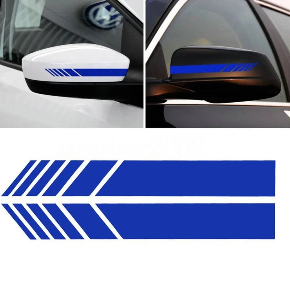Car Stickers Reflective Flim Stripes Creative Decals Decoration For Motorcycles Rearview Mirrors Auto Tuning Styling