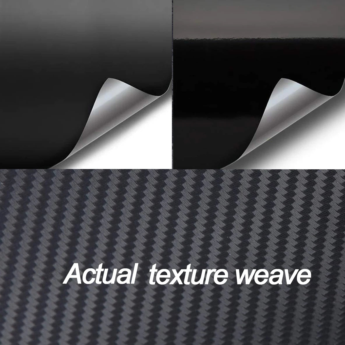 1-6m Carbon Fiber Car Body Vinyl Wrap Matte Accessories Glossy Black Sticker 3D 4D 5D 6D Auto Foil Cover Decoration Film