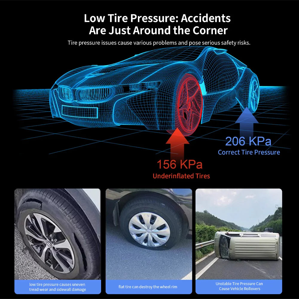 Emergency Startup Power Source - Integrated Unit for Car Air Pump and Vehicle Battery Strong Start Jumper Battery Power Tool - I