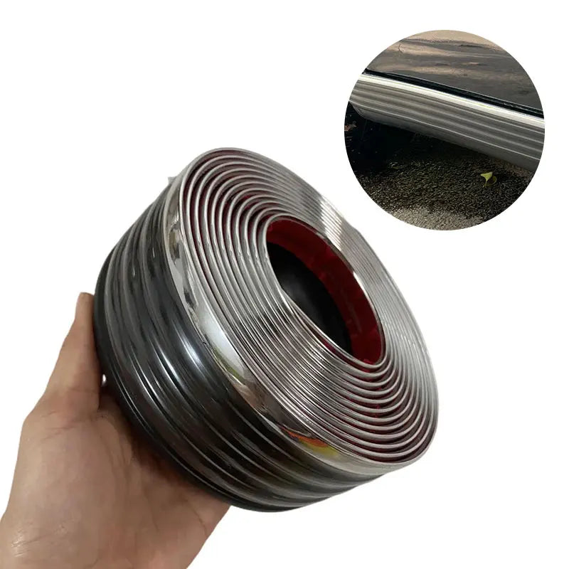 Car Side Skirt Anti-Collision Strip, Universal Red/Blue Edge, Body Modification, Lower Beam Skirt Protection Against Scratches