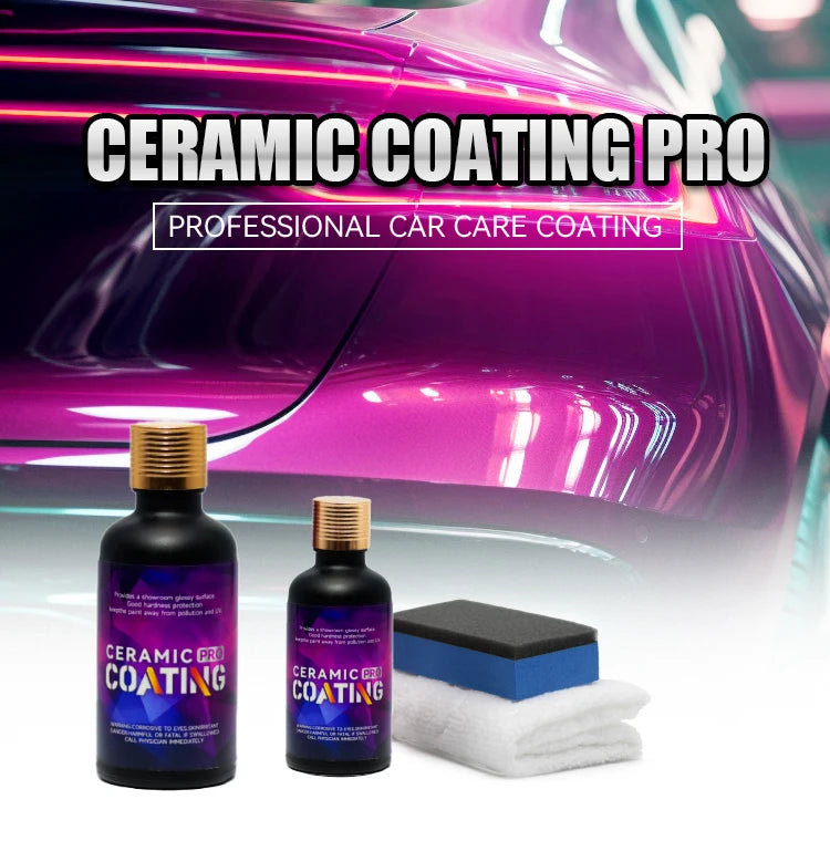 DETAILING Ceramic Car Coating Set 3PC 50ml Nano Ceramic Coating For Auto Paint Care Durable Protection Paintwork Shine Shield