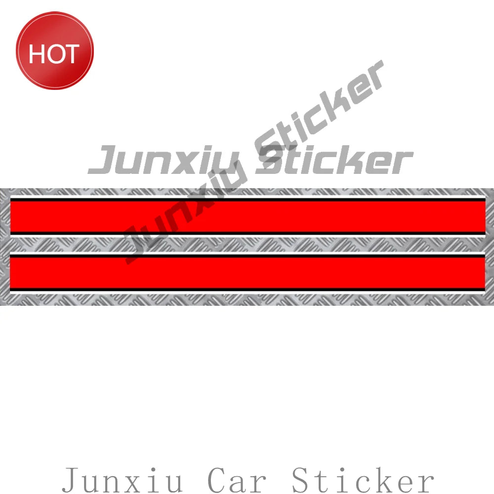 Stripes Rouge Noir Blanc Stripe Racing Vintage Pvc Decal Waterproof For Car Body Sticker Waterproof Graphic Auto