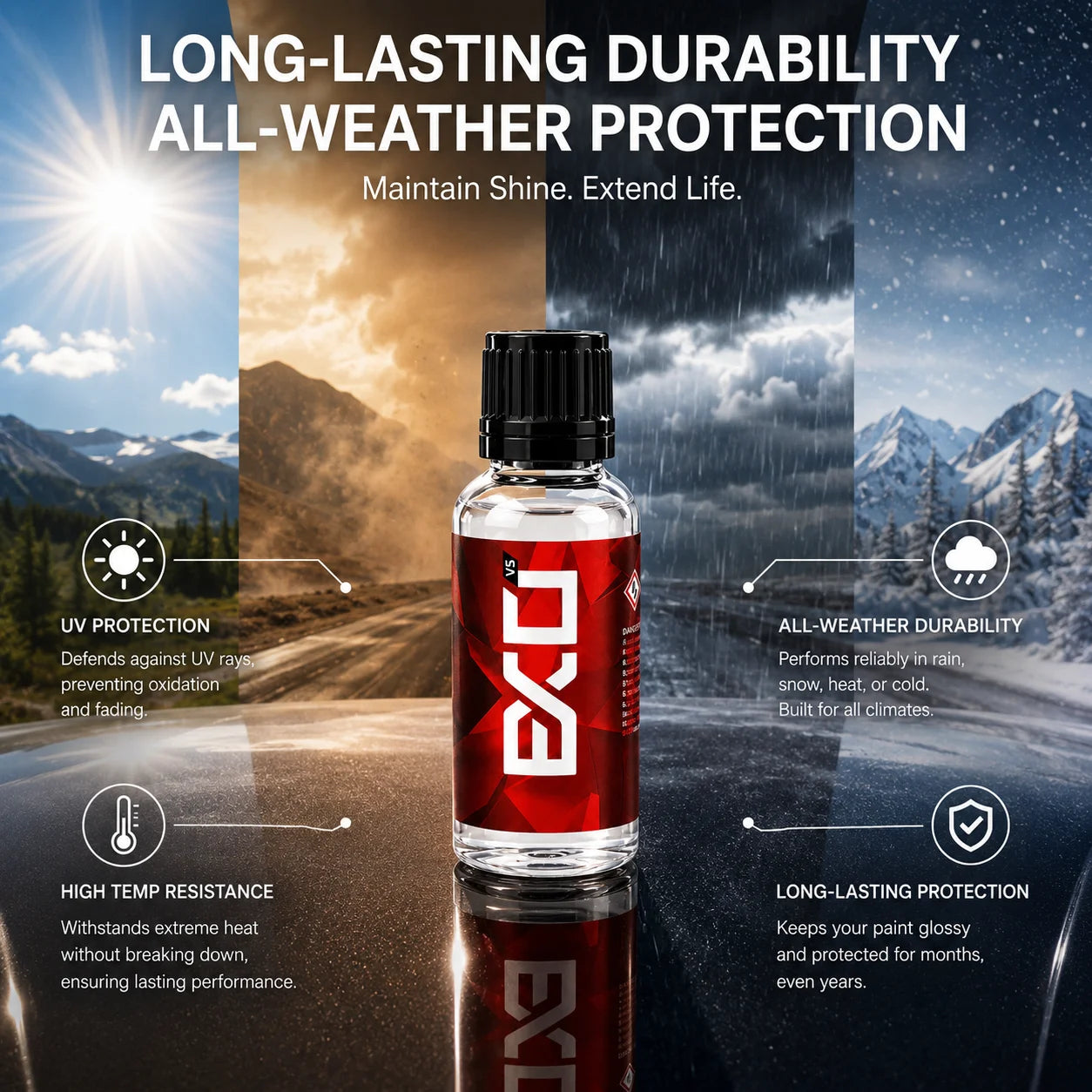 C1 + EXO V5 Ceramic Coating Kit for Cars Ultra Hydrophobic High Gloss Paint Protection Chemical Resistant Long Lasting Coating