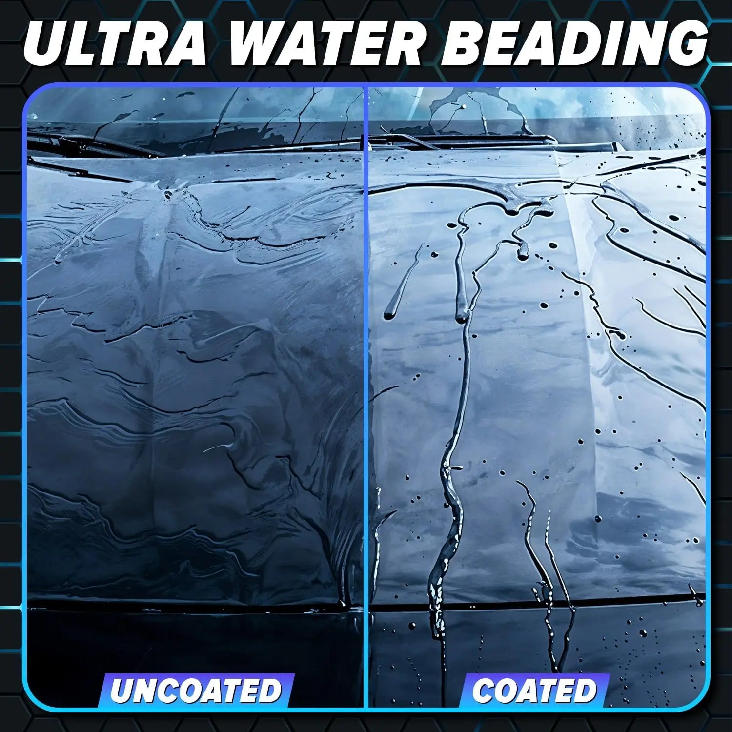 Ceramic Coating for Cars - Hydrophobic Nano Coating with High Gloss Long Lasting Paint Protection  Auto Detailing Sealant Kit
