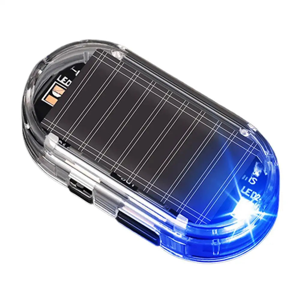 Car Fake Security Light Solar Powered simulation Alarm Anti Theft LED warning light Flashing Caution Lamp for Auto Interior Safe