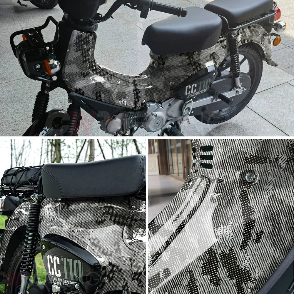Carbon Fiber Vinyl Wrap PET Car Stickers Python Camouflage Vinyl Wrap Film Car Body Stickers Adhesive Vinyl for Car Accessories