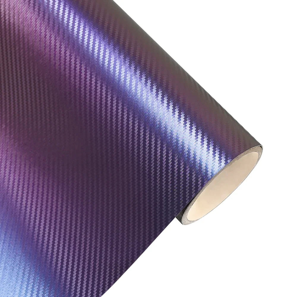 Car Wrapping Vinyl Chameleon Carbon Fiber Vinyl Wrap Sticker Roll Film Bubble Free Auto Sticker Car Accessories Decoration