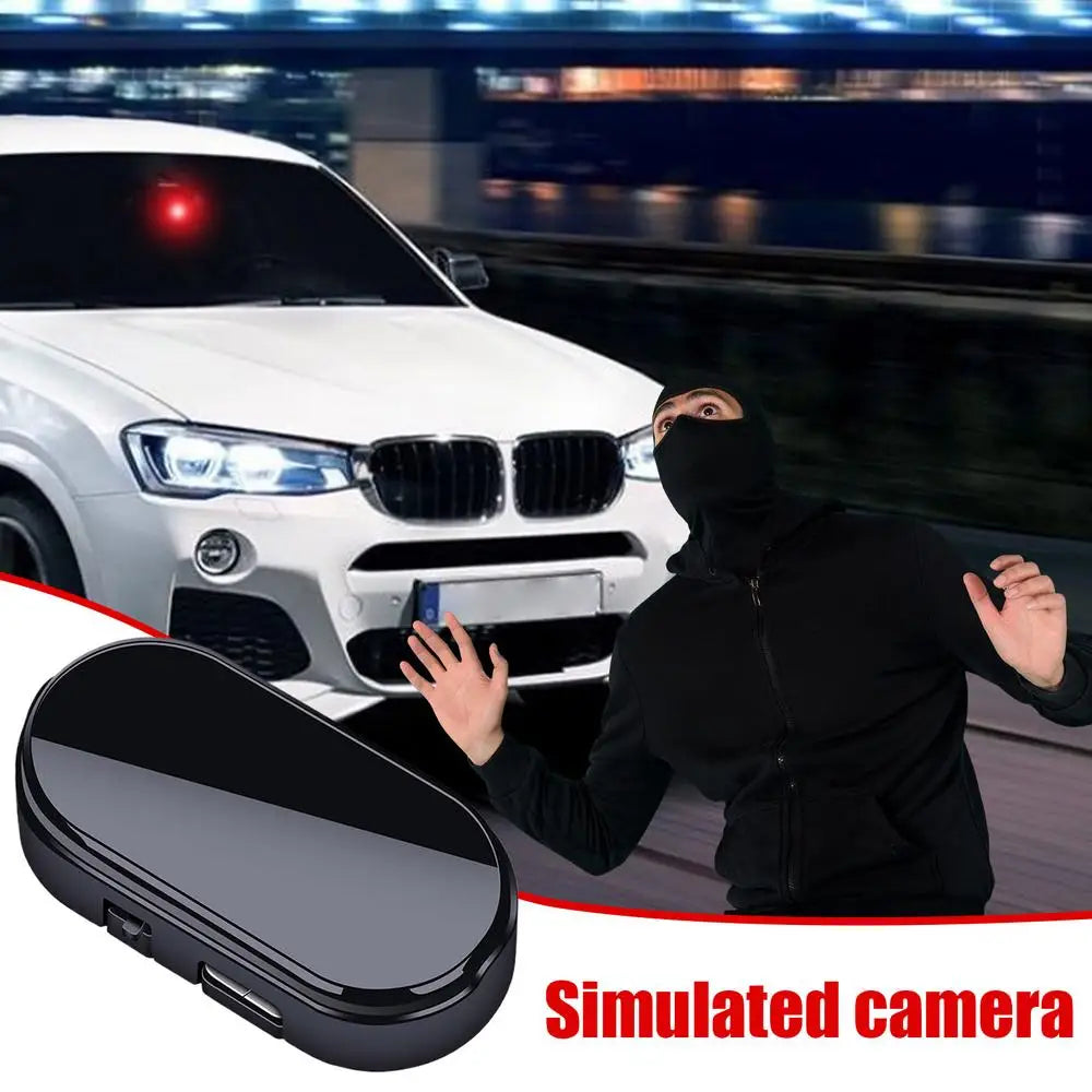Car Fake Security Light Solar Powered simulation Alarm Anti Theft LED warning light Flashing Caution Lamp for Auto Interior Safe