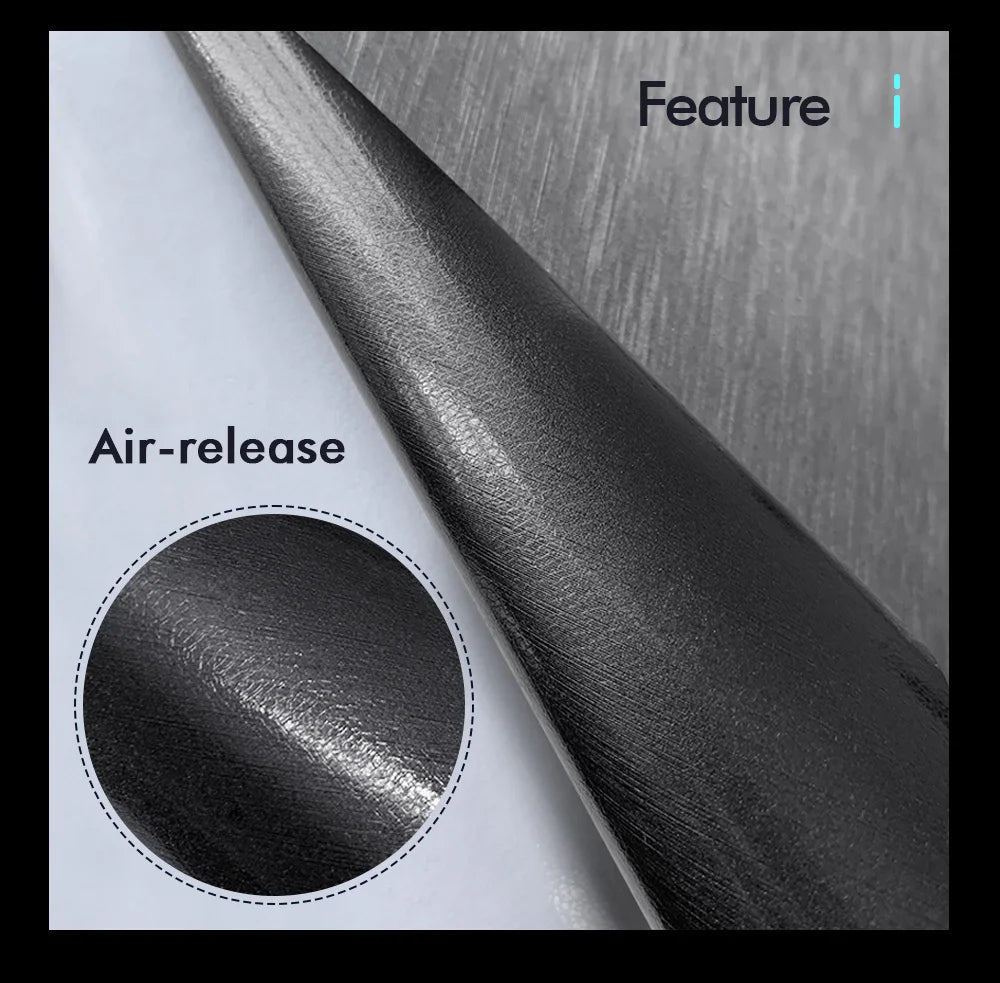 Car Sticker Vinyl Wrap Matt Brushed Aluminum Vinyl Wrap Film Self Adhesive Air Release Waterproof Protection for Car Accessories