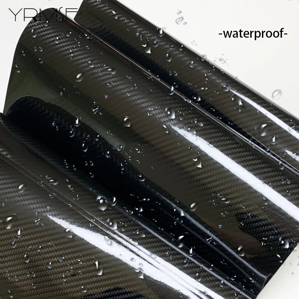 Carbon Fiber Vinyl Wrap 150X300CM Car Styling Wrapping Sheet Roll Film for DIY Automobiles Roof Hood Customizable Car Sticker