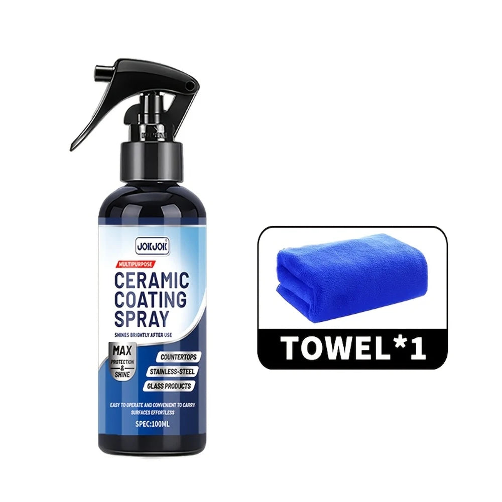 Home Ceramic Coating for Stainless Steel - Shine, Seal & Protect Kitchen & Bath Surfaces - High Shine - Prevents Fingerprints on