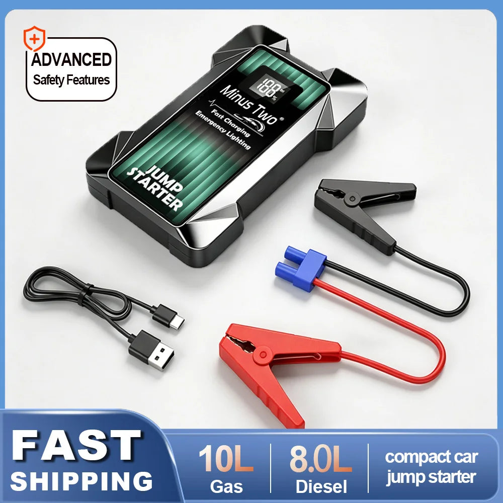 High-power Automobile Emergency Starting Power Supply  Screen Safety Hammer Car Starting Device Power Bank Accessories