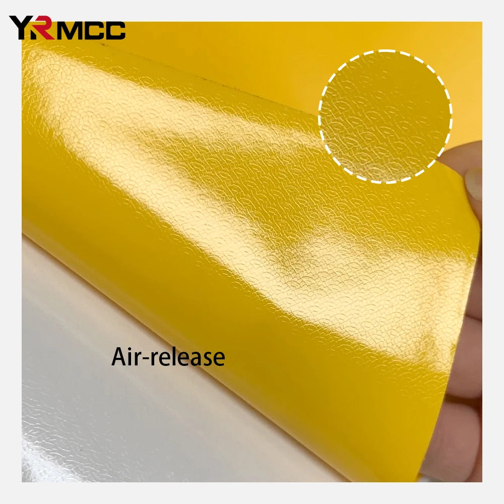 Car Vinyl Wrap Film DIY Car Stickers Yellow Matte Film Auto Body Decoration Scratch Resistant Waterproof Decal Auto Accessory