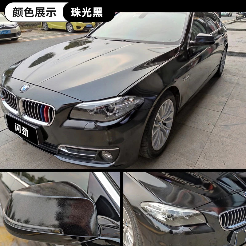 Matte Black Car Wrap Satin Vinyl Color Change Film Air Release Anti Fade Anti Scratch 1.52x18m Roll