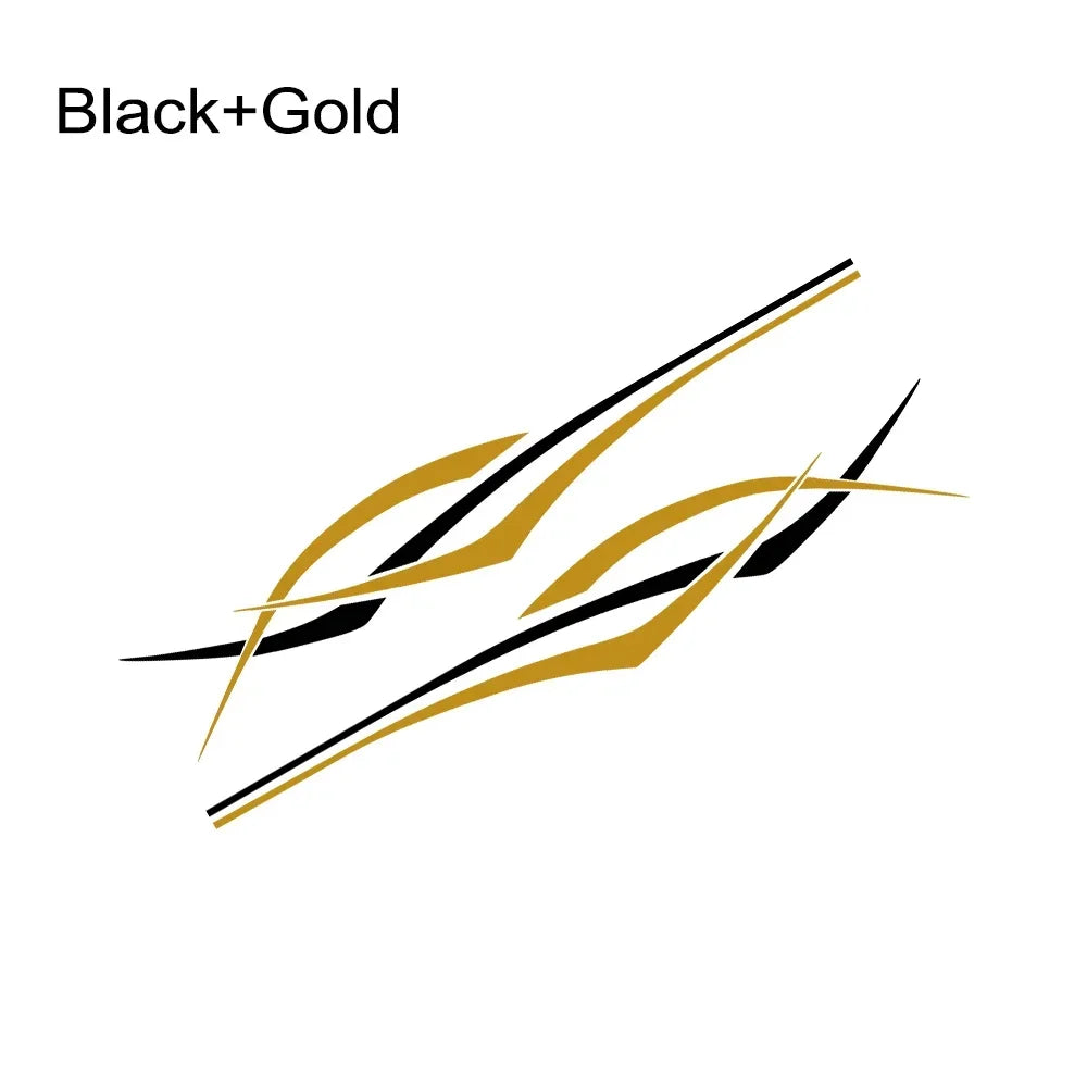 Car Stripes Styling Sticker Vinyl Decor Decal For Cars SUV Van Camper Pickup Truck RV Motorhome Cargo Auto Tuning Accessories
