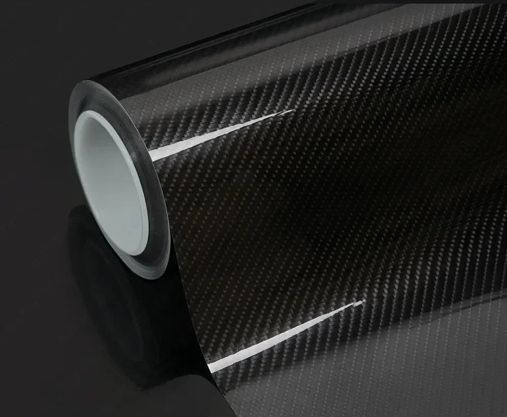 1-6m Carbon Fiber Car Body Vinyl Wrap Matte Accessories Glossy Black Sticker 3D 4D 5D 6D Auto Foil Cover Decoration Film