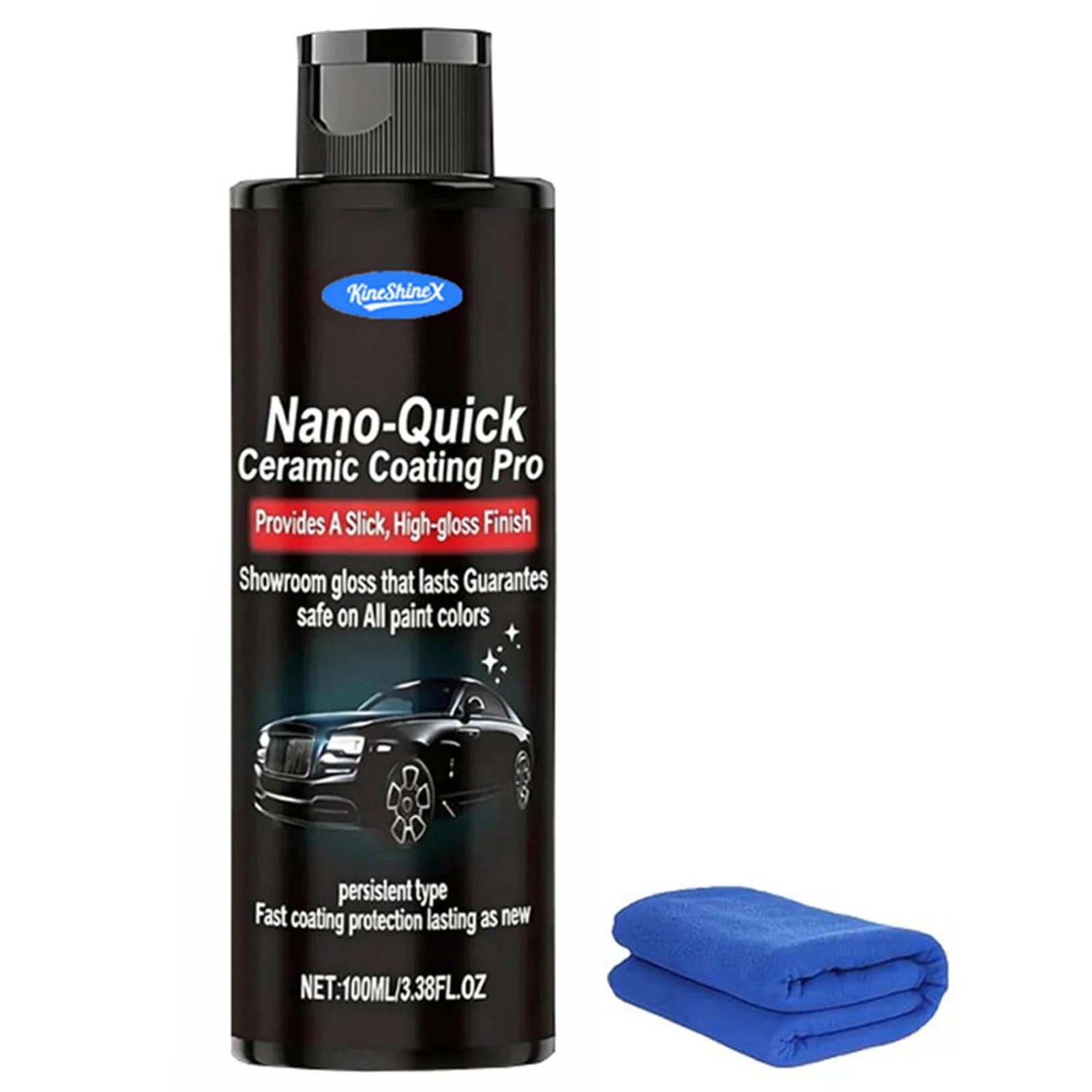 Nano-Quick Ceramic Coating Pro Quick-Effect High-Gloss Car Detailing Spray Instants Mirror-Like Shine Paint Exterior Protection