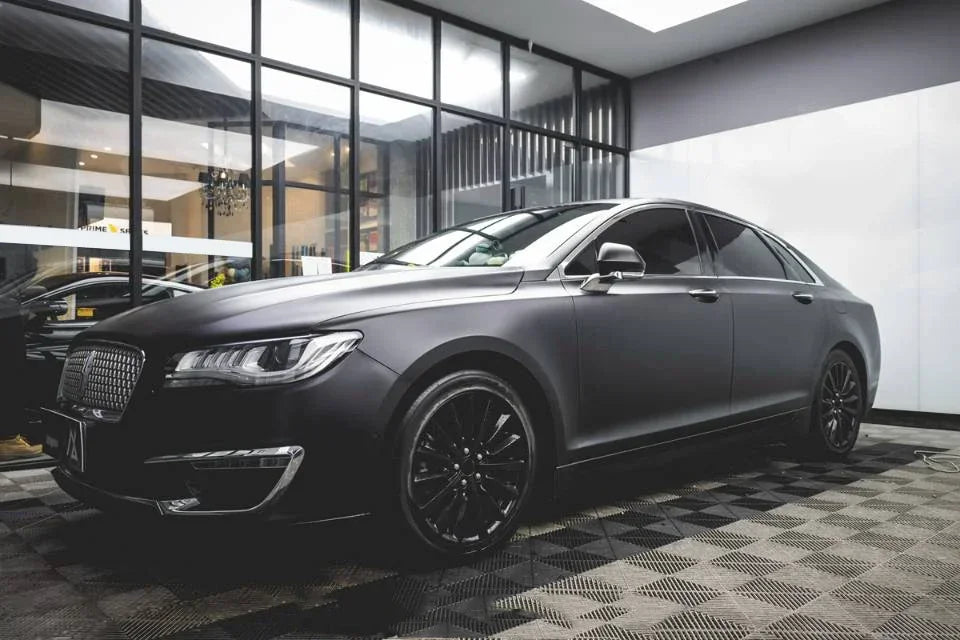 Car Wrap Roll Film Sticker Premium Matte Black Vinyl Vehicle Decal Body Trim Motorcycle Auto Decoration Film Air Bubble Free